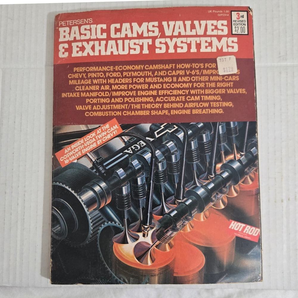 Petersen‎ Basic Cams Valves Exhaust Systems Book 1974 Vintage Hot Rod Manual